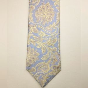 Ted Baker London Men's Tie Silk Light Blue Floral